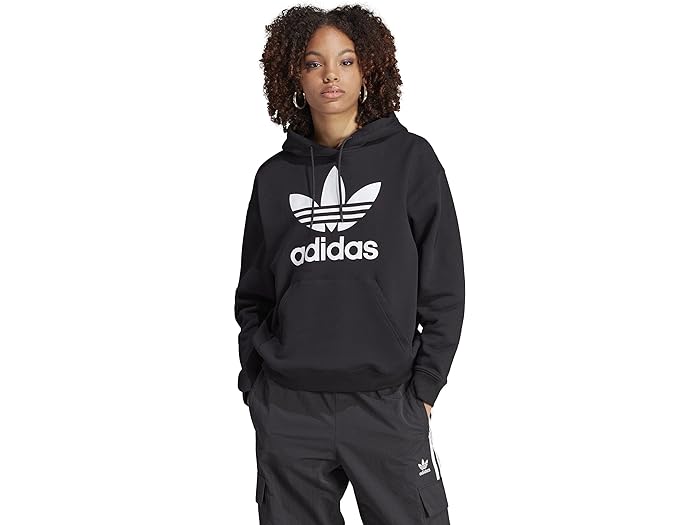 () AfB_X IWiX fB[X gtHC u[fB adidas Originals women adidas Originals Trefoil Hoodie Black 5