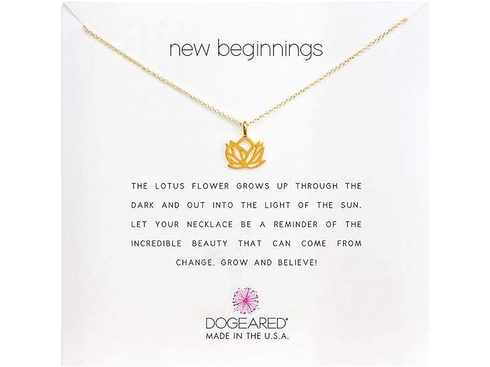 (取寄) ドギャード レディース ニュー ビギニングス ライジング ロータス ネックレス Dogeared women Dogeared New Beginnings Rising Lotus Necklace Silver