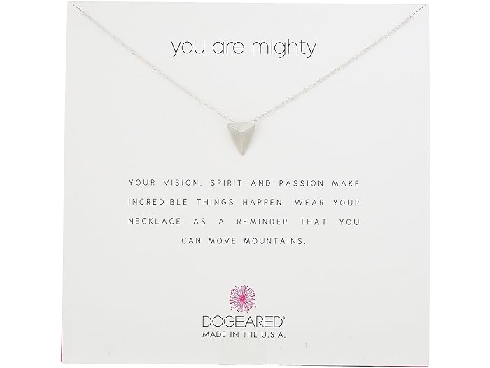 ドギャード (取寄) ドギャード レディース ユー アー マイティ ピラミッド ネックレス Dogeared women Dogeared You Are Mighty, Pyramid Necklace Silver