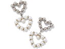 () PhXRbg fB[X AVg n[g hbv COX Kendra Scott women Kendra Scott Ashton Heart Drop Earrings Silver White Pearl