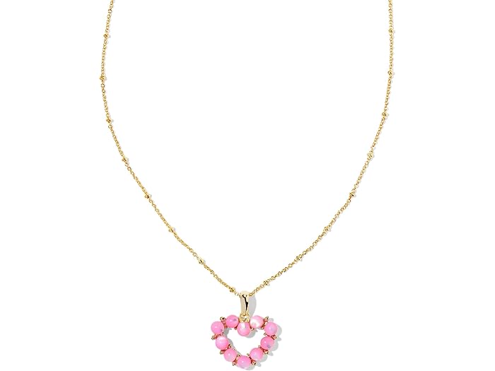 () PhXRbg fB[X AVg n[g V[g y_g lbNX Kendra Scott women Kendra Scott Ashton Heart Short Pendant Necklace Gold Blush Ivory Mother of Pearl