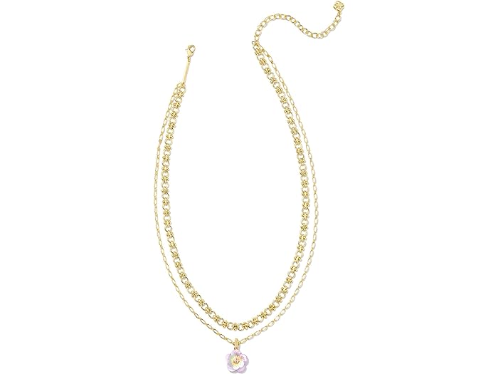 () PhXRbg fB[X fA }` Xgh lbNX Kendra Scott women Kendra Scott Deliah Multi Strand Necklace Gold Pastel Mix