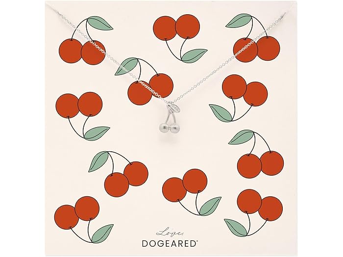 ドギャード (取寄) ドギャード レディース モダン サクランボ ネックレス 16 W/ 2 エクステンダー Dogeared women Dogeared Modern Cherries Necklace 16" w/ 2" Extender Sterling Silver