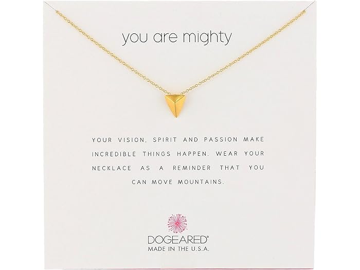 ドギャード (取寄) ドギャード レディース ユー アー マイティ ピラミッド ネックレス Dogeared women Dogeared You Are Mighty, Pyramid Necklace Gold