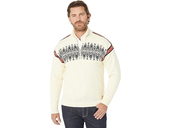 (取寄) ダーレオブノルウェー メンズ アスポイ セーター Dale of Norway men Dale of Norway Aspoy Sweater Off-White Navy Mustard Raspberry