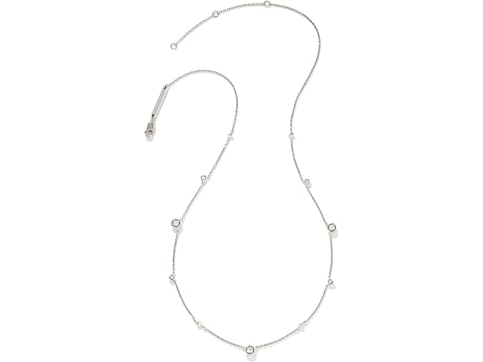 () PhXRbg fB[X fCr[ gI Xgh lbNX Kendra Scott women Kendra Scott Davie Trio Strand Necklace Sterling Silver White Sapphire