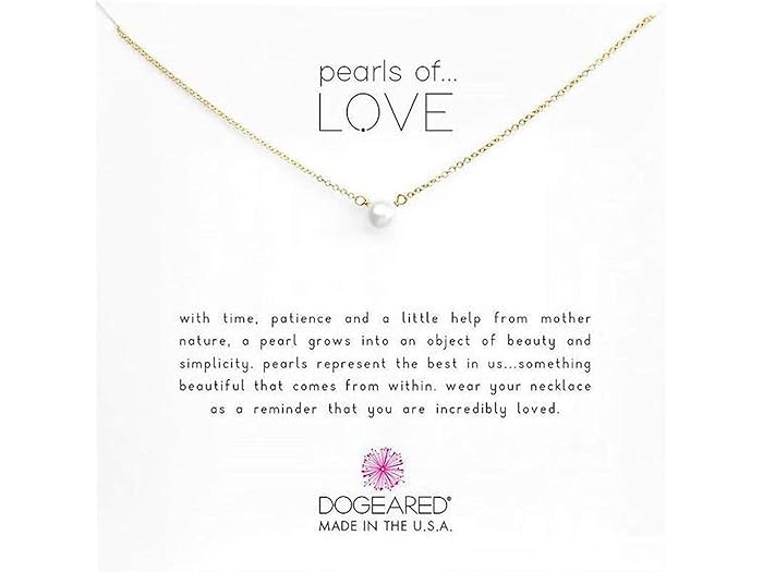 () hM[h fB[X p[ Iu u X[ zCg p[ lbNX Dogeared women Dogeared Pearls of Love Small White Pearl Necklace Gold