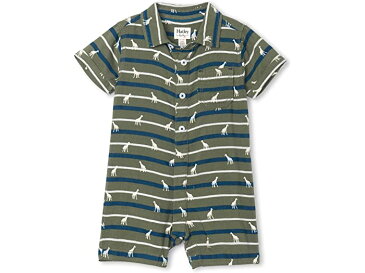 (取寄) ハットレイ ボーイズ ボタン ダウン ロンパー Hatley boys baby-boys Button Down Romper Jungle Safari