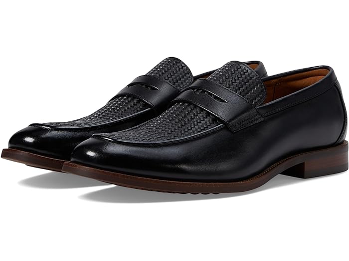 (取寄) フローシャイム メンズ ルッチ ウィーブ ペニー ローファー Florsheim men Florsheim Rucci Weave Penny Loafer Black