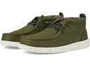 (取寄) ヘイ デュード メンズ ウォーリー ミッド キャンバス Hey Dude men Wally Mid Canvas Olive