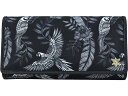 (取寄) アヌシュカ レディース トリフォールド Rfid ウォレット プリンテッド ファブリック 13007 Anuschka women Anuschka Trifold RFID Wallet Printed Fabric 13007 Jungle Macaws