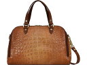 () AkVJ fB[X Ch I[KiU[ Tb`F 695 Anuschka women Anuschka Wide Organizer Satchel 695 Croc Embossed Caramel