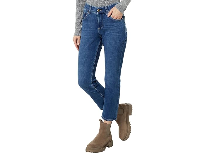 リー ジーンズ レディース (取寄) リー レディース ピティート フレックス モーション ストレート ジーンズ Lee women Lee Petite Flex Motion Straight Jeans Cobalt Sheen