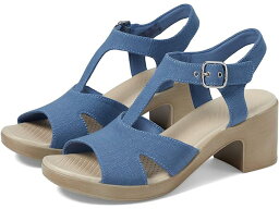 (取寄) ビジーズ レディース エバリー ストラップ サンダル Bzees women Bzees Everly Strappy Sandals Blue Denim