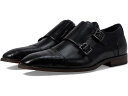 (取寄) ステイシー アダムス メンズ ピアソン キャップ トゥ ダブル モンク Stacy Adams men Stacy Adams Pierson Cap Toe Double Monk Black