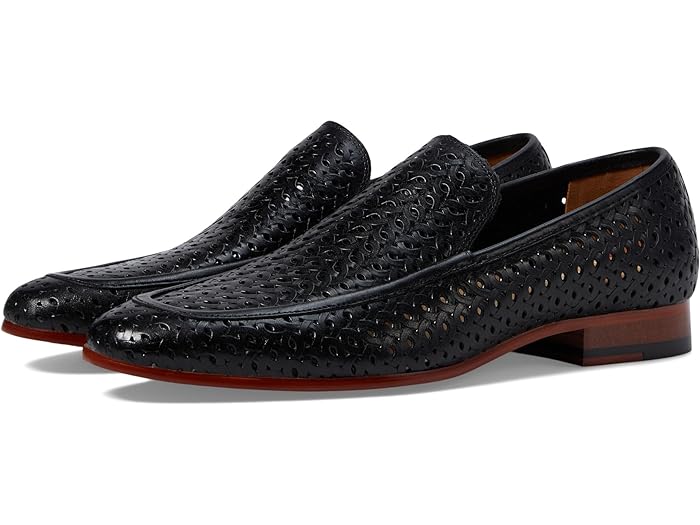 () XeCV[ A_X Y p[tFh Xbv-I [t@[ Stacy Adams men Stacy Adams Winden Perfed Slip-On Loafer Black