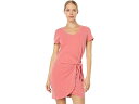 () ThC fB[X mbebh T-Vc hX SUNDRY women SUNDRY Knotted T-Shirt Dress Pigment Cherry