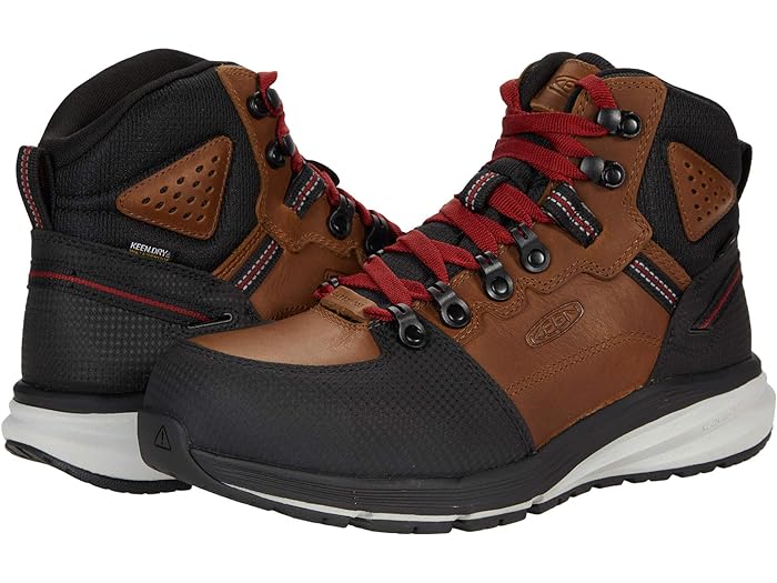 (取寄) キーン ユーティリティ メンズ レッド フック ミッド ウォータープルーフ KEEN Utility men Red..