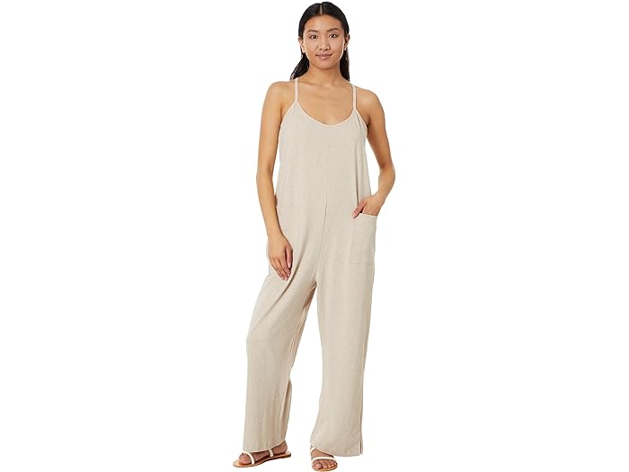 (取寄) パクト レディース クール ストレッチ ラウンジ ジャンプスーツ PACT women PACT Cool Stretch Lounge Jumpsuit Oat Heather