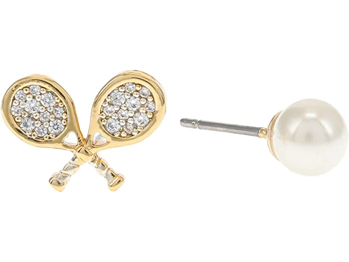 (取寄) ケイトスペード グイーン ザ コート スタッズ イヤリングス Kate Spade New York Queen Of The Court Studs Earrings Cream Multi