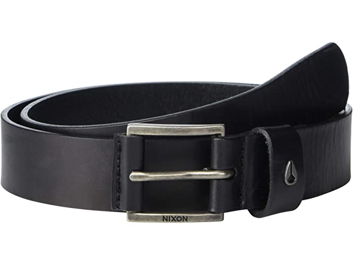 (取寄) ニクソン メンズ アメリカーナ レザー ベルト Nixon men Nixon Americana Leather Belt Black/Silver