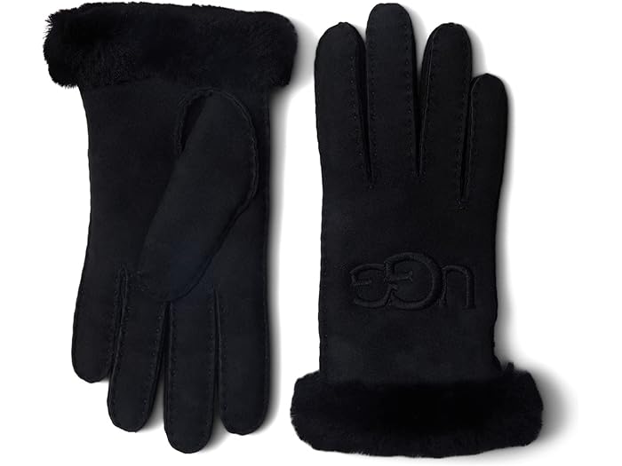 () AO fB[X GuC_[ EH[^[ WX^g V[vXL O[u EBY ebN p[ UGG women UGG Embroidered Water Resistant Sheepskin Gloves with Tech Palm Black
