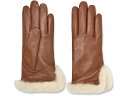 (取寄) アグ レディース レザー シープスキン ベント グローブ ウィズ コンダクティブ テック パーム UGG women UGG Leather Sheepskin Vent Gloves with Conductive Tech Palm Chestnut