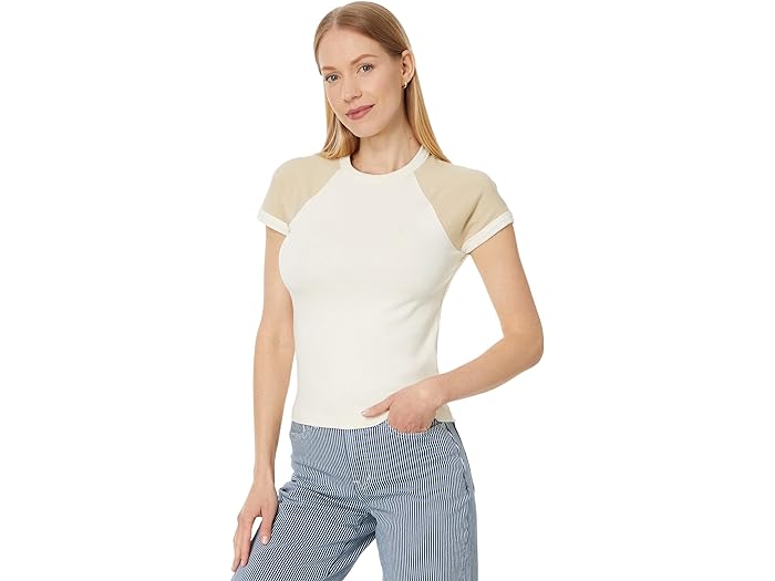 () ᥤɥ ǥ 饰-꡼ ٥ӡ ƥ Madewell women Madewell Raglan-Sleeve Baby Tee Antique Cream