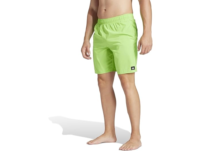 (取寄) アディダス メンズ ソリッド CLX クラシック-レングス スイム ショーツ adidas men adidas Solid CLX Classic-Length Swim Shorts Lucid Lime/White