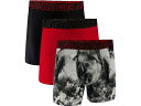 (取寄) アンダーアーマー メンズ 3-パック パフォーマンス テック プリント 6インチ ボクサー ブリーフ Under Armour men Under Armour 3-Pack Performance Tech Print 6” Boxer Briefs Red