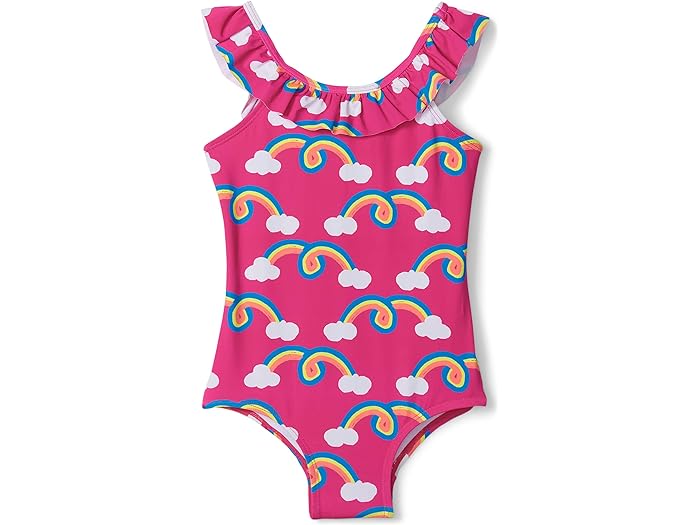 () nbgC LbY K[Y C{[ A[` bt X[u XCX[c (gh[/g LbY/rbO LbY) Hatley Kids girls Hatley Kids Rainbow Arch Ruffle Sleeve Swimsuit (Toddler/Little Kids/Big Kids) Purple