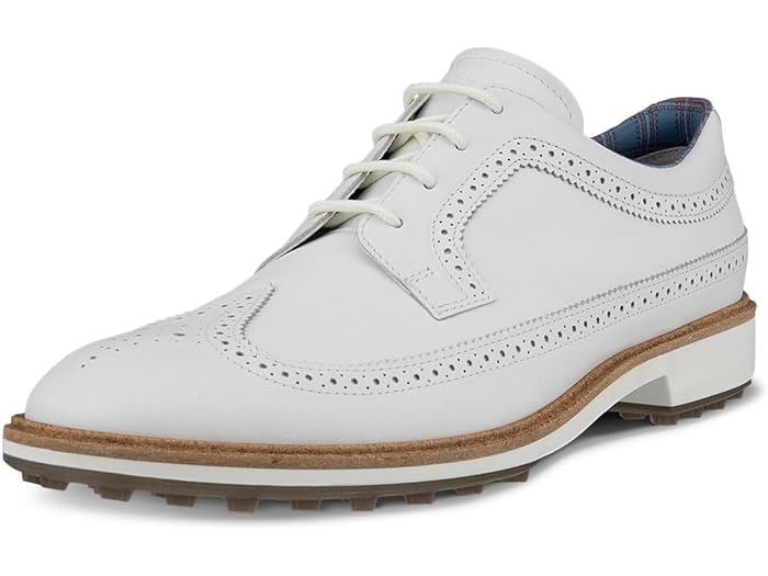 ()    饷å ϥ֥å  ƥå  쥸 ECCO Golf men ECCO Golf Classic Hybrid Wing Tip Water Resistant White