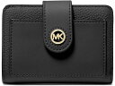() }CPR[X fB[X MK `[ X[ ^u RpNg EHbg MICHAEL Michael Kors women MICHAEL Michael Kors Mk Charm Small Tab Compact Pcoket Wallet Black