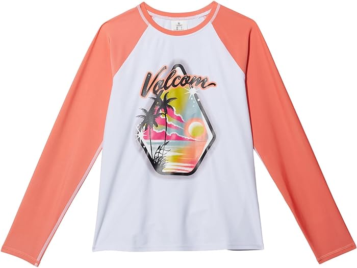 () ܥ륳७å 륺 ץ꡼   ꡼ (ȥɥ顼/ȥ å/ӥå å) Volcom Kids girls Volcom Kids Simply Core Long Sleeve (Toddler/Little Kids/Big Kids) Dark Coral