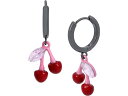 (取寄) ベッツィジョンソン レディース チェリー ハギー イヤリングス Betsey Johnson women Betsey Johnson Cherry Huggie Earrings Red