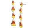 (取寄) ベッツィジョンソン レディース キャンディ コーン リニア イヤリングス Betsey Johnson women Betsey Johnson Candy Corn Linear Earrings Orange/Gold