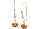 (取寄) ベッツィジョンソン レディース パンプキン ダングル イヤリングス Betsey Johnson women Betsey Johnson Pumpkin Dangle Earrings Orange/Gold