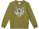 (取寄) ケンゾー キッズ ボーイズ タイガー エンブロイダー スウェットシャツ (ビッグ キッズ) Kenzo Kids boys Kenzo Kids Tiger Embroidered Sweatshirt (Big Kids) Green