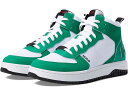 () q[S Y LA g nC-gbv Xj[J[ HUGO men HUGO Kilian Retro High-Top Sneakers Emerald Green/White