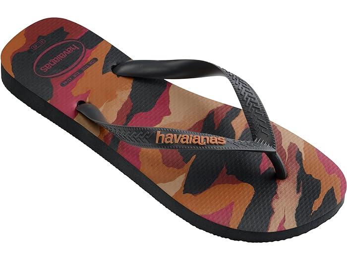 (取寄) ハワイアナス メンズ トップ カモ フリップ フロップ サンダル Havaianas men Havaianas Top Camo Flip Flop Sandal New Graphite 1