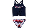 ■商品詳細■ブランドTommy Hilfiger Kids トミーヒルフィガー キッズ■商品名Tommy Hilfiger Kids Wave Print Tankini Two-Piece (Big Kids)ウェーブ プリント タンキニ...