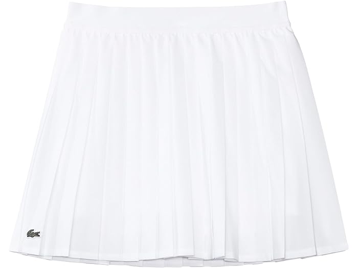 (取寄) ラコステ キッズ ガールズ プリーツ テニス スカート (リトル キッド/トドラー/ビッグ キッド) Lacoste Kids girls Lacoste Kids Pleated Tennis Skirt (Little Kid/Toddler/Big Kid) Blanc 1
