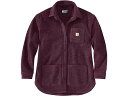 (取寄) カーハート レディース ルーズ フィット フリース シャツ ジャケット Carhartt women Carhartt Loose Fit Fleece Shirt Jacket Blackberry Heather