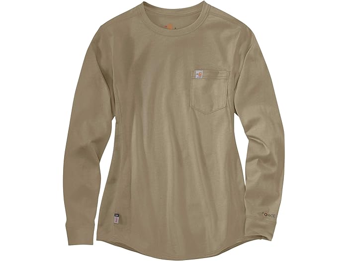 () J[n[g fB[X t[WX^g tH[X Rbg O X[u N[ Carhartt women Carhartt Flame-Resistant Force Cotton Long Sleeve Crew Khaki