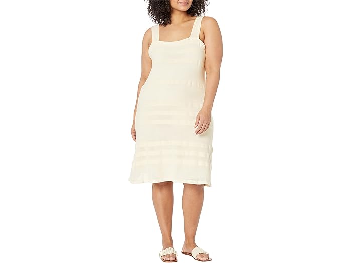 () [ t[ fB[X vX TCY XgCvh jbg X[uX hX LAUREN Ralph Lauren women LAUREN Ralph Lauren Plus Size Striped Knit Sleeveless Dress Mascarpone Cream