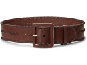 ラルフローレン (取寄) ローレン ラルフローレン レディース ウィップステッチド レザー ワイド ベルト LAUREN Ralph Lauren women LAUREN Ralph Lauren Whipstitched Leather Wide Belt Dark Maple