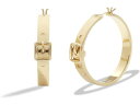 (取寄) コーチ レディース バックル フープ イヤリングス COACH women COACH Buckle Hoop Earrings Gold