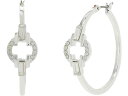 (取寄) ローレン ラルフローレン レディース 30 ウム フープ イヤリングス LAUREN Ralph Lauren women LAUREN Ralph Lauren 30 mm Hoop Earrings Silver/Crystal