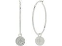 (取寄) ローレン ラルフローレン レディース ロゴ フープ イヤリングス LAUREN Ralph Lauren women LAUREN Ralph Lauren Logo Hoop Earrings Silver