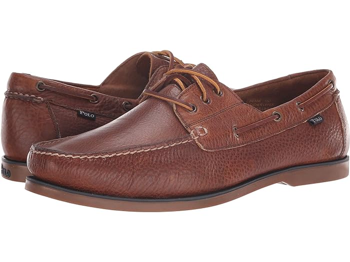 () ե  ӥ ܡ 塼 Polo Ralph Lauren men Polo Ralph Lauren Bienne Boat Shoe Tan Oiled Tumbled Leather